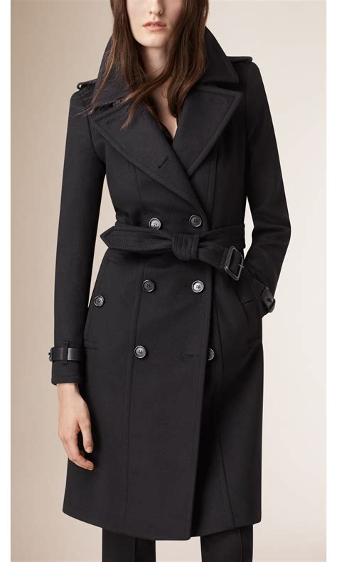 burberry brit mantel damen schwarz|burberry trench coat women.